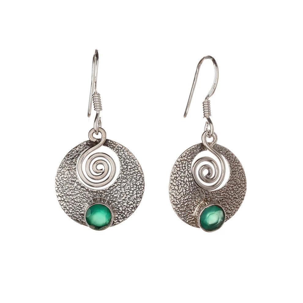 Green Onyx Earrings