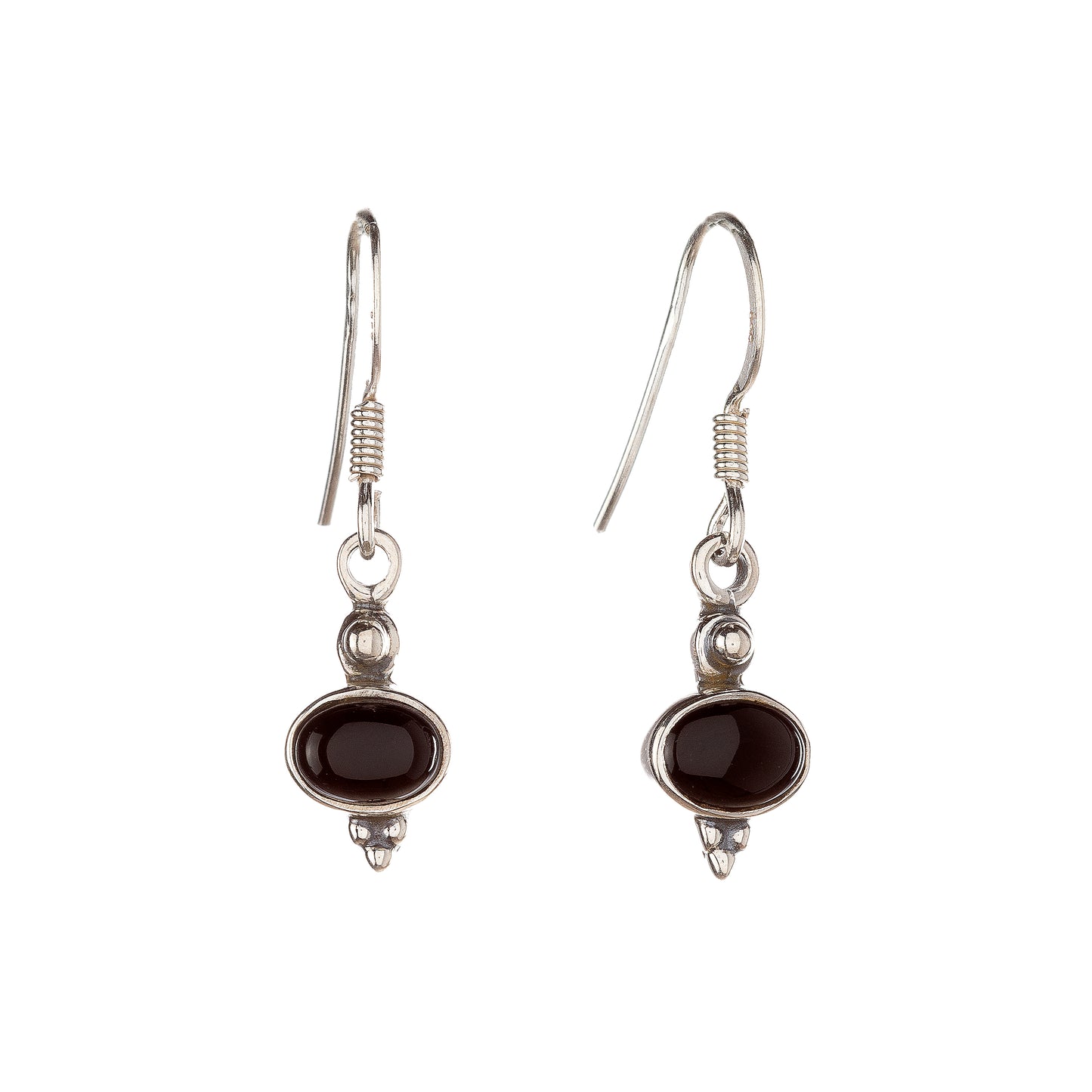 Sterling Silver Black Onyx Earrings
