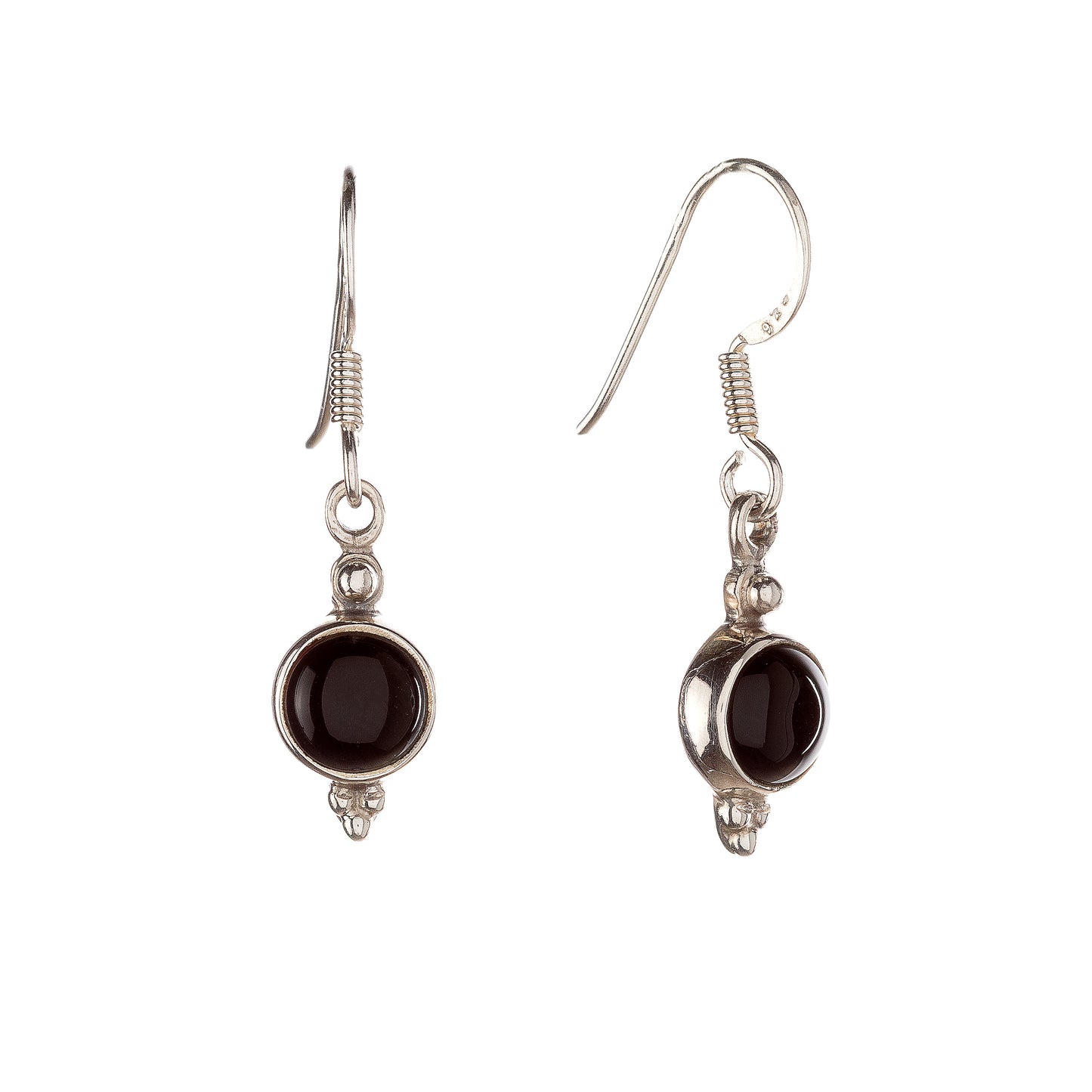 Sterling Silver Black Onyx Earrings
