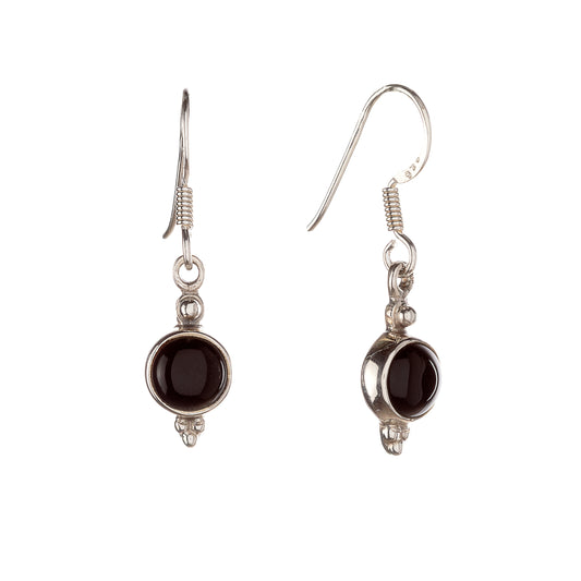 Sterling Silver Black Onyx Earrings