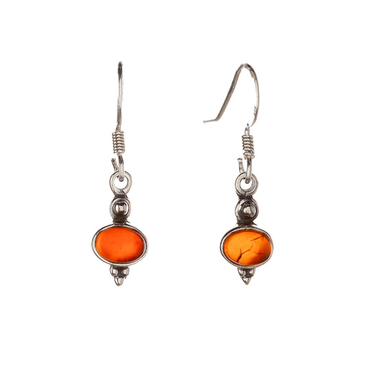 Sterling Silver Carnelian Earrings