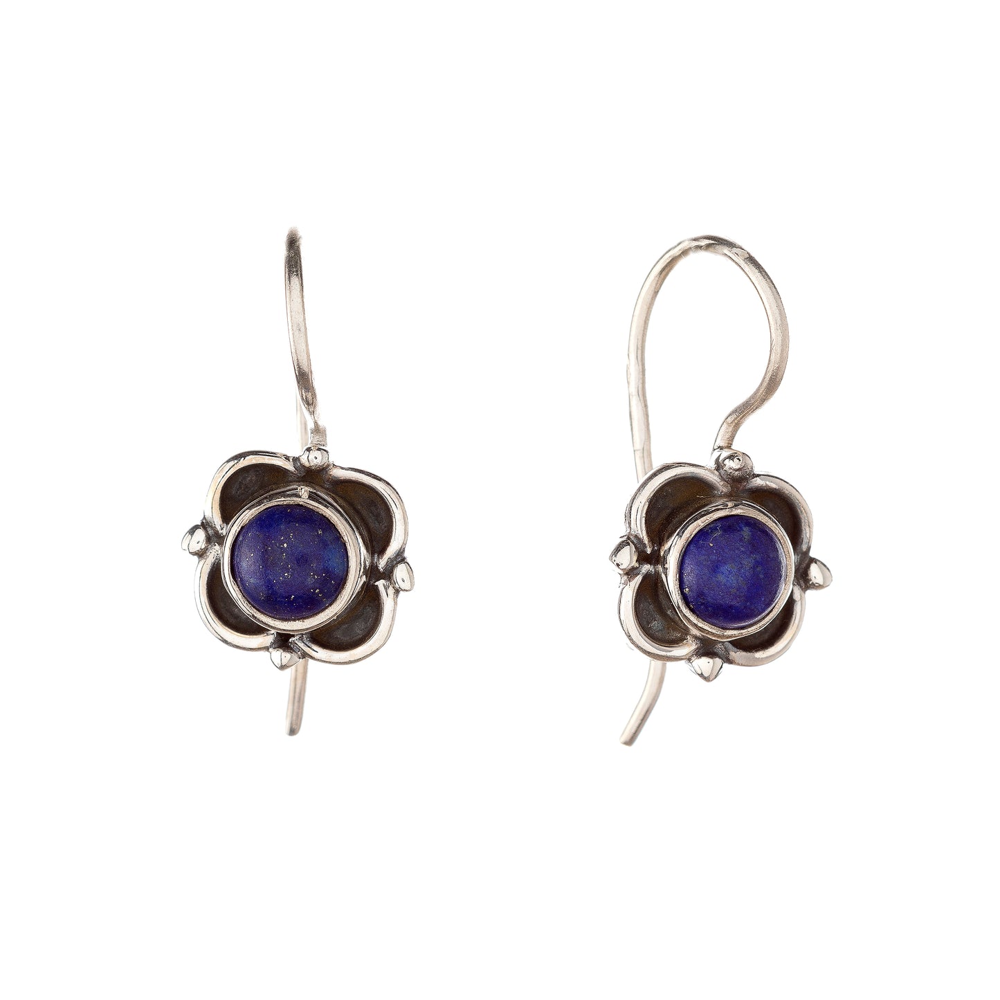 Sterling Silver Lazurite Earrings