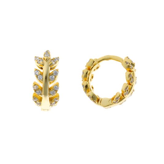 Aros de plata de ley con circonitas cúbicas