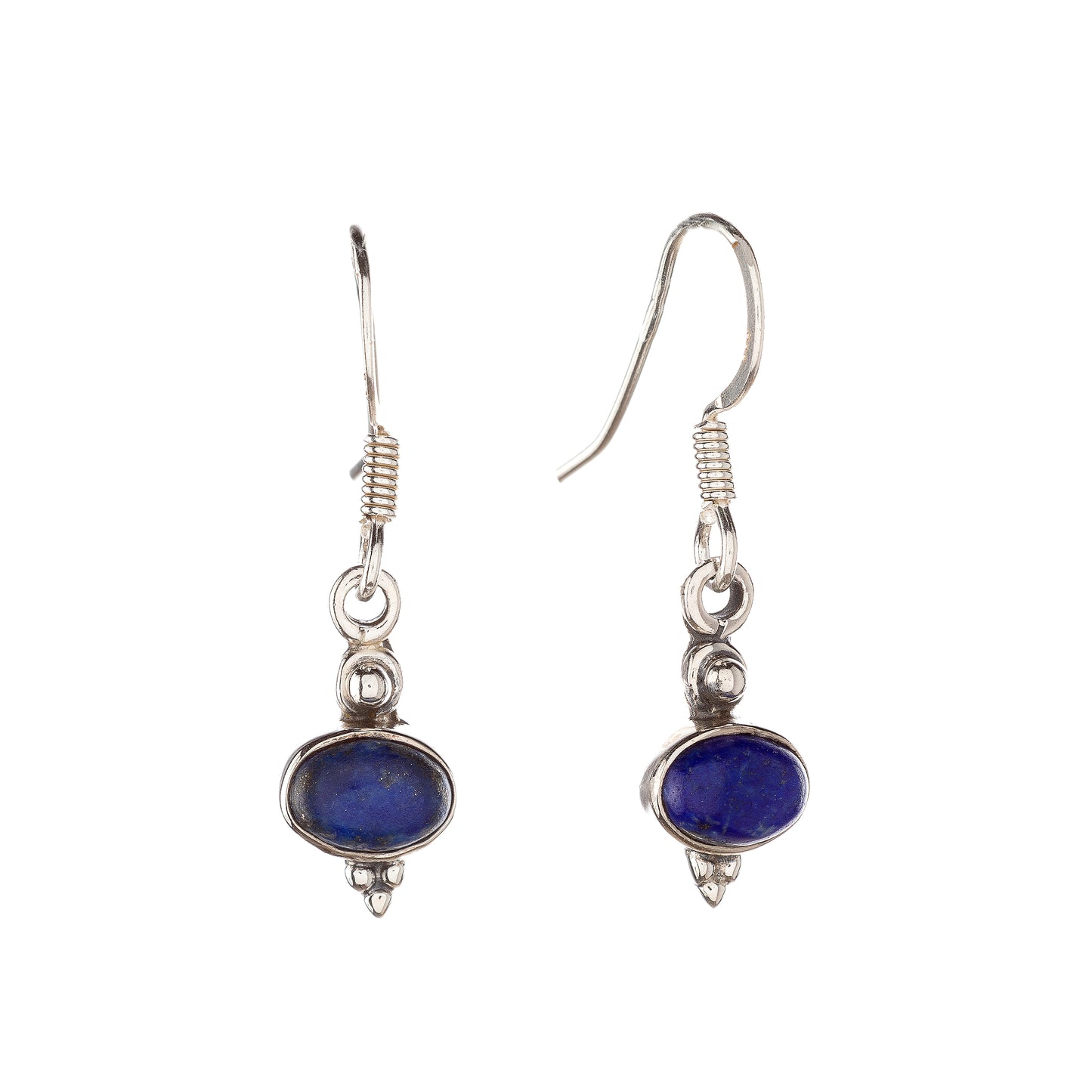 Sterling Silver Lazurite Earrings