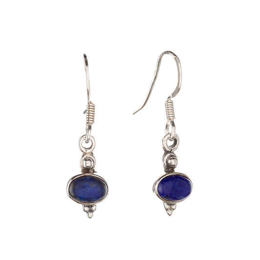 Sterling Silver Lazurite Earrings