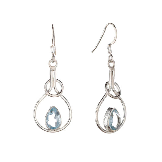 Blue Topaz Earrings