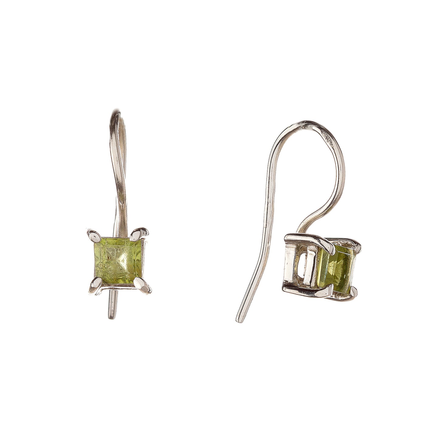 Sterling Silver Peridot Earrings