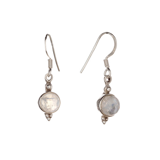 Sterling Silver Moonstone Earrings