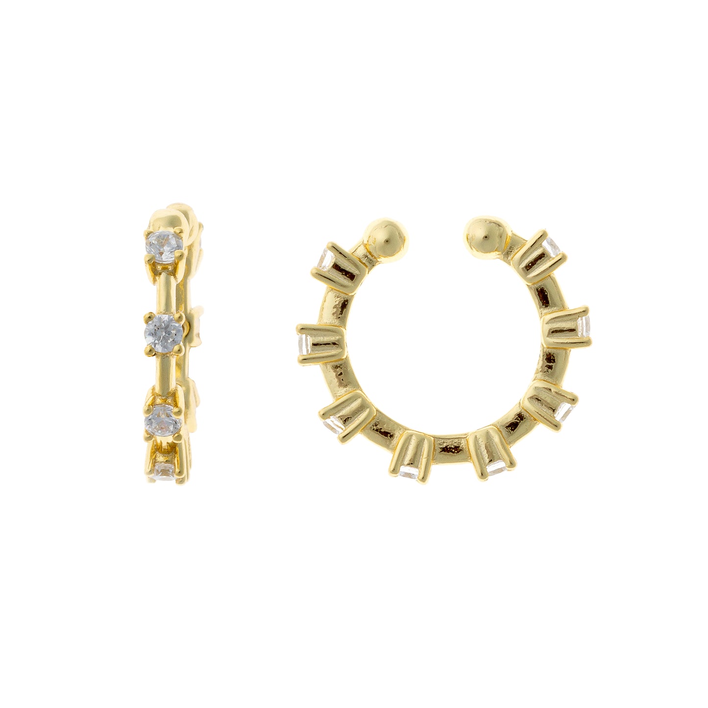 Sterling Silver CZ Ear Cuffs