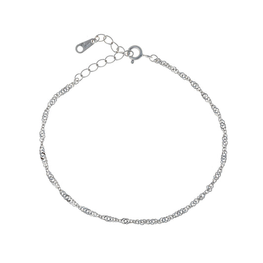 Sterling Silver Wave Bracelet