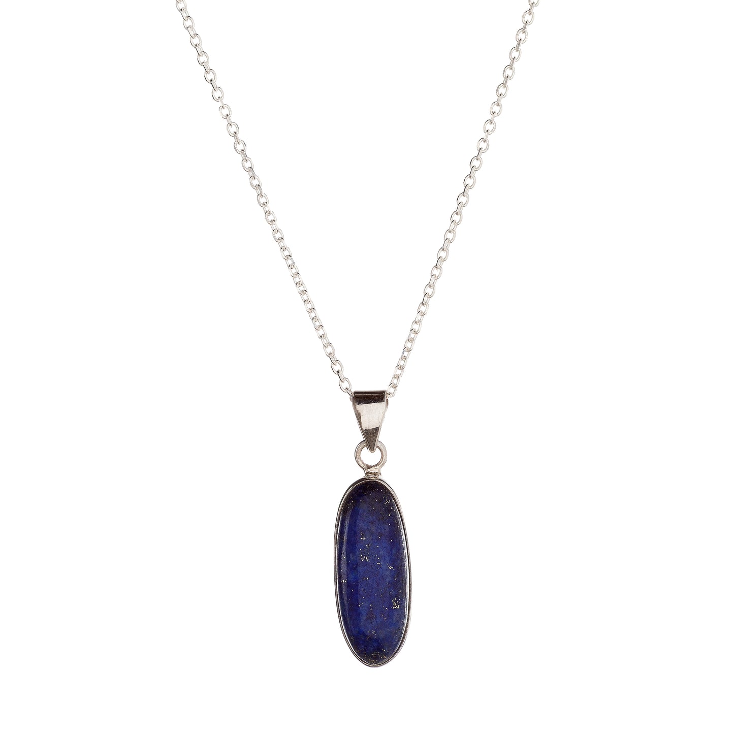 Sterling Silver Lazurite Pendant Necklace