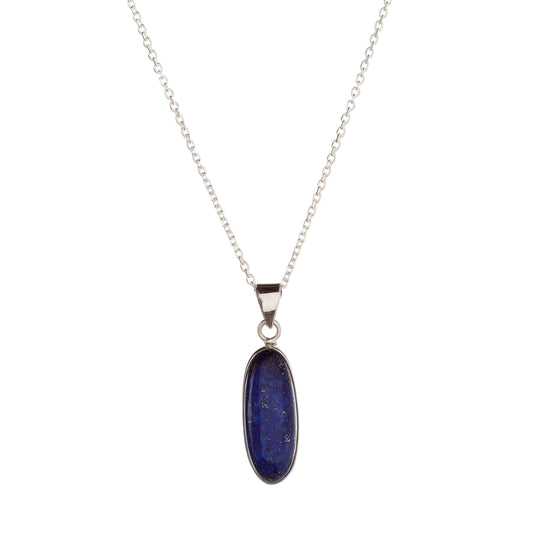 Sterling Silver Lazurite Pendant Necklace