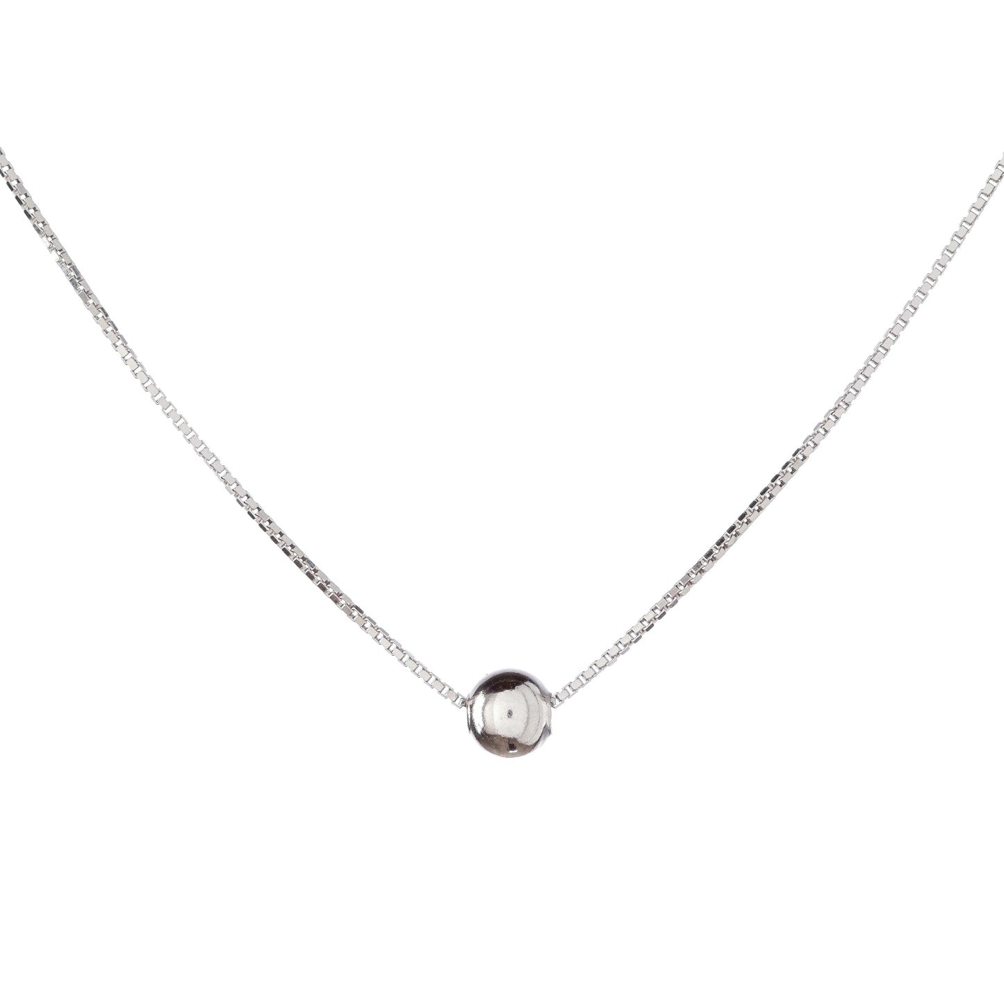 Sterling Silver Bead Necklace