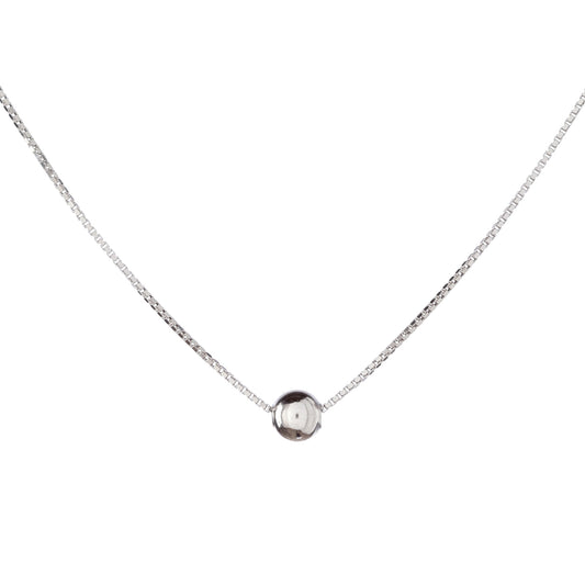 Collar de cuentas de plata esterlina