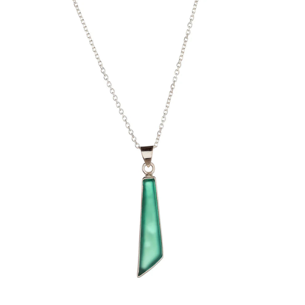 Green Onyx Pendant Necklace