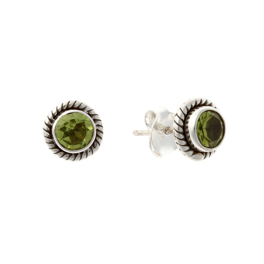 Peridot Stud Earrings