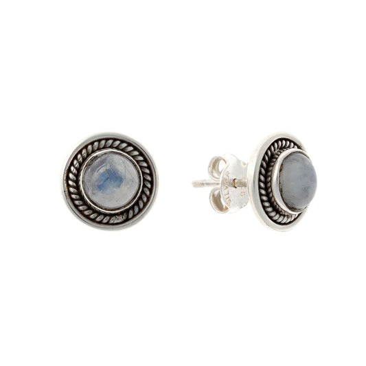 Moonstone Stud Earrings