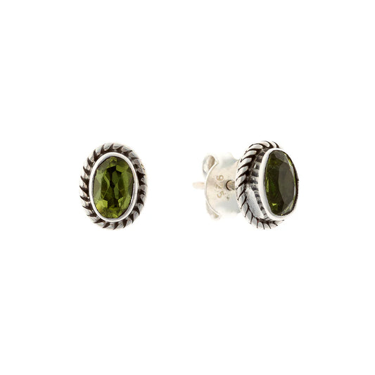 Peridot Stud Earrings