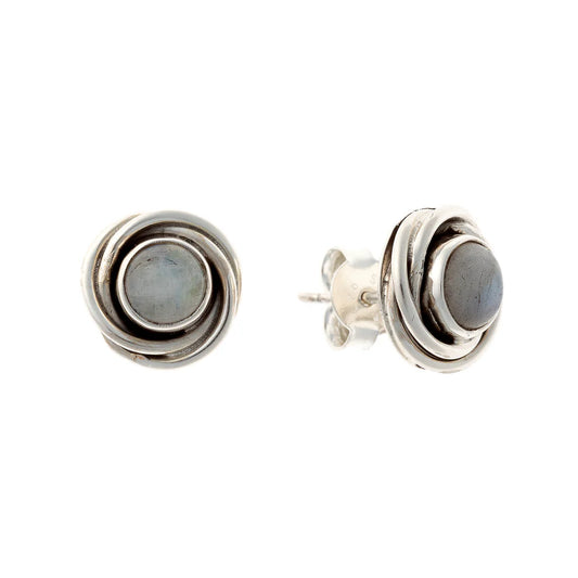 Moonstone Stud Earrings