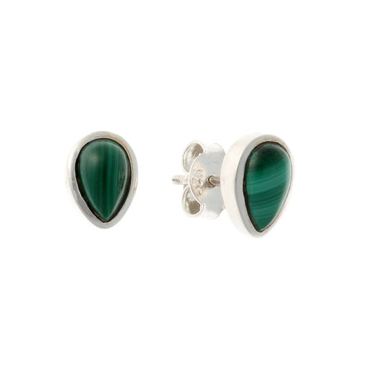 Malachite Stud Earrings