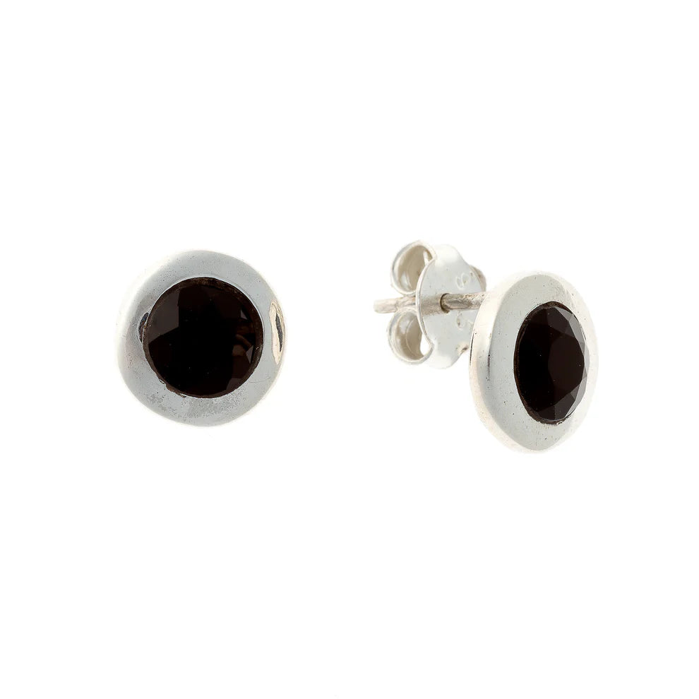 Black Onyx Stud Earrings