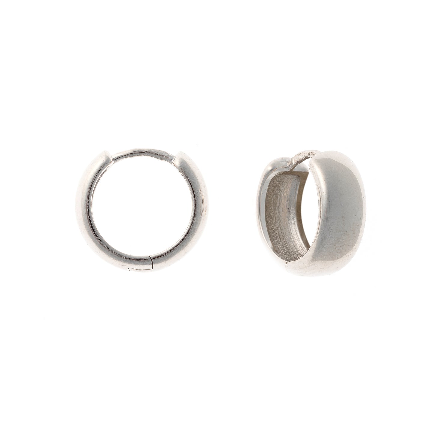 Sterling Silver Wide Hoops