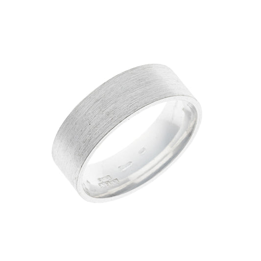 Sterling Silver Matte Band Ring
