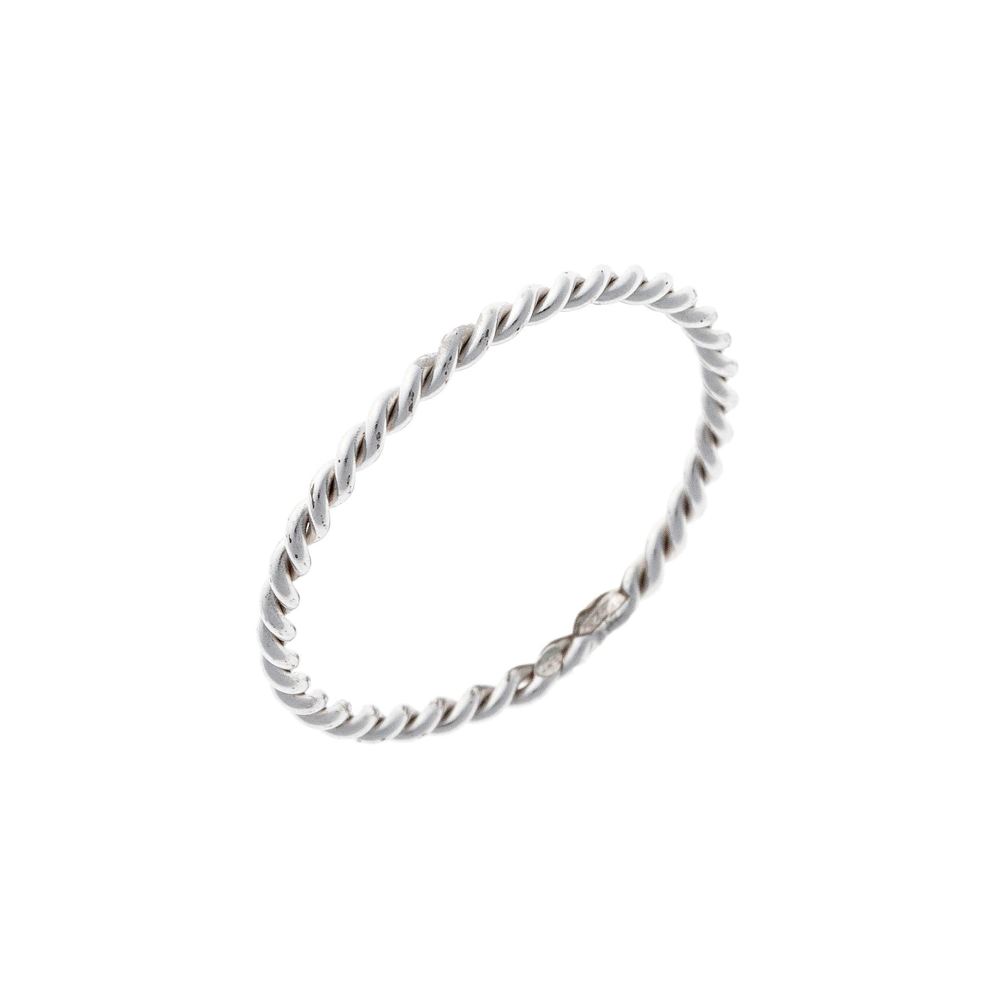 Sterling Silver Twisted Band Ring