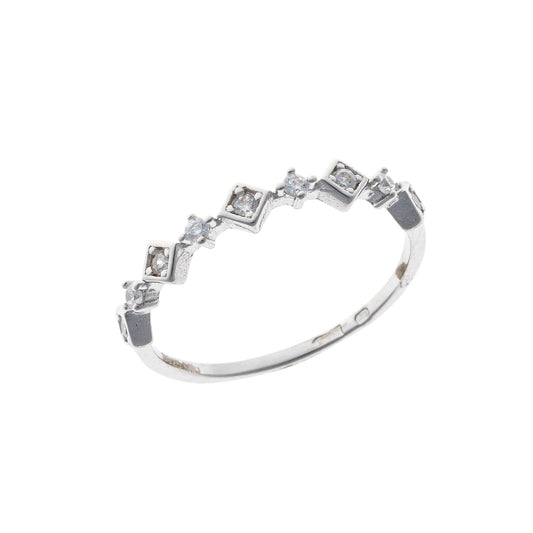 Sterling Silver Rhombus Band Ring