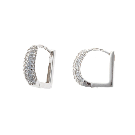 Sterling Silver CZ Earrings