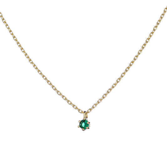 Sterling Silver Nia Green Necklace