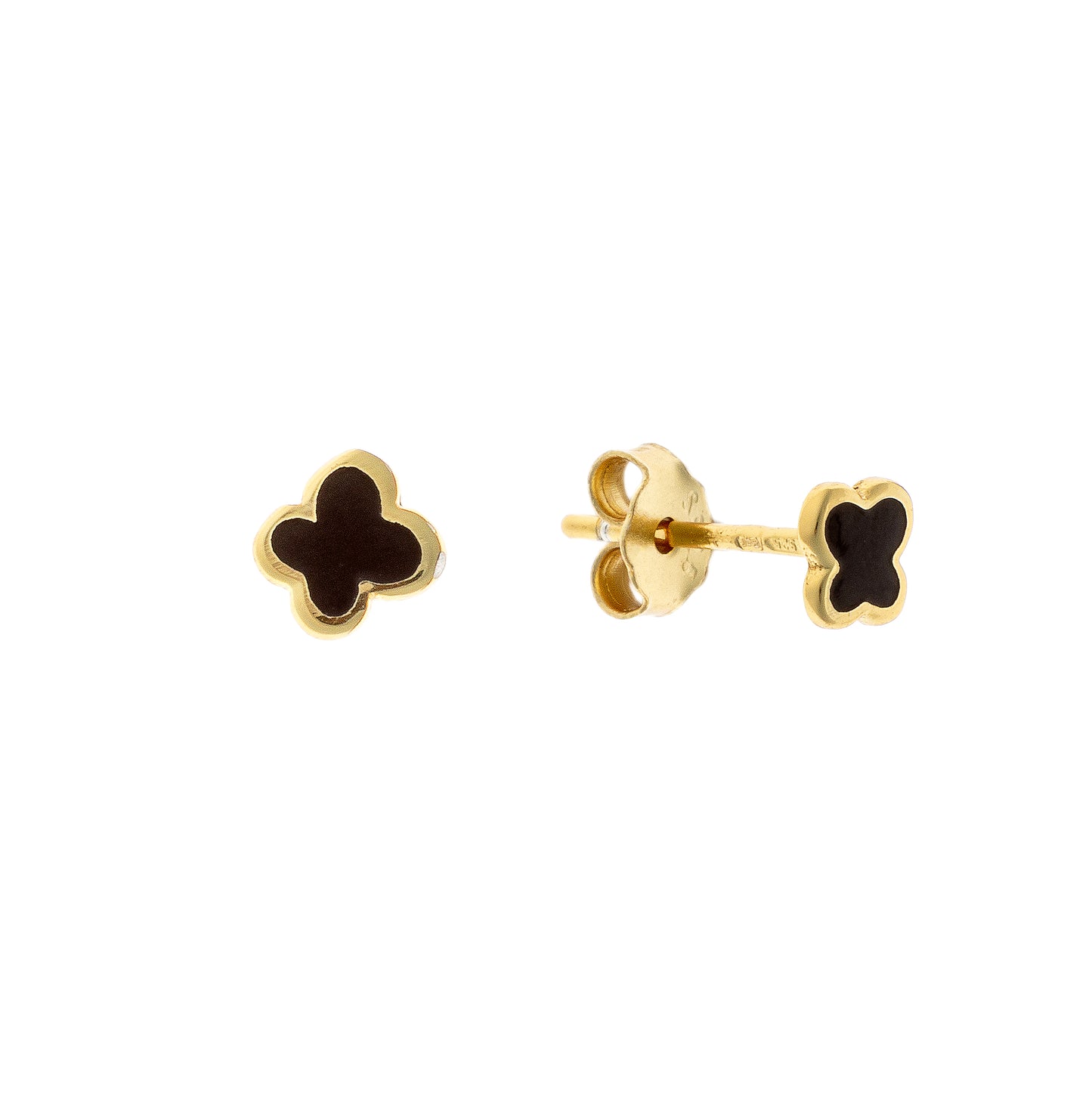 Sterling Silver Enamel Butterfly Studs
