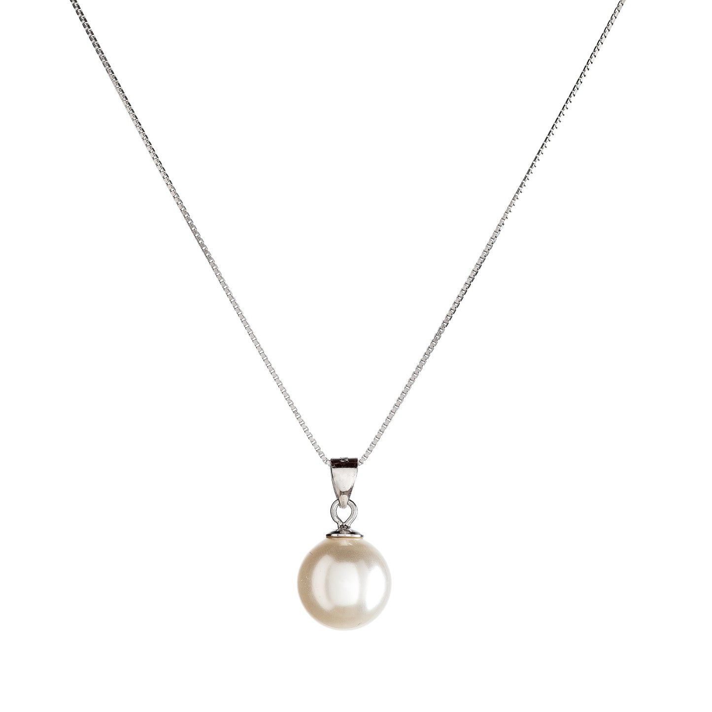 Sterling Silver Pearl Necklace