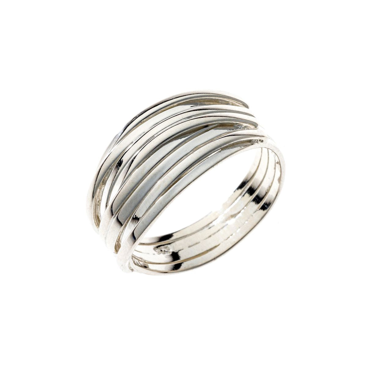 Sterling Silver Wide Line Ring