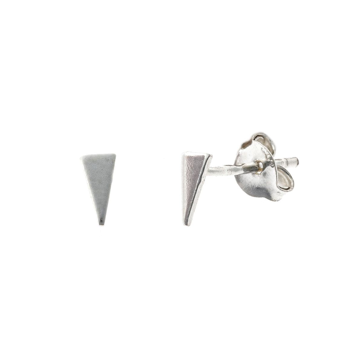 Sterling Silver Triangle Studs