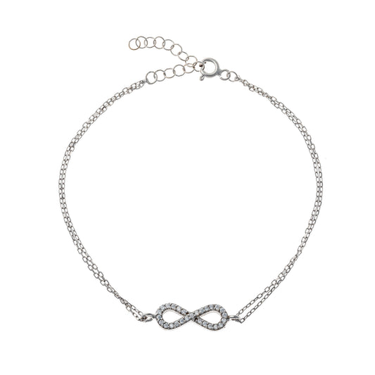 Sterling Silver Infinity Bracelet