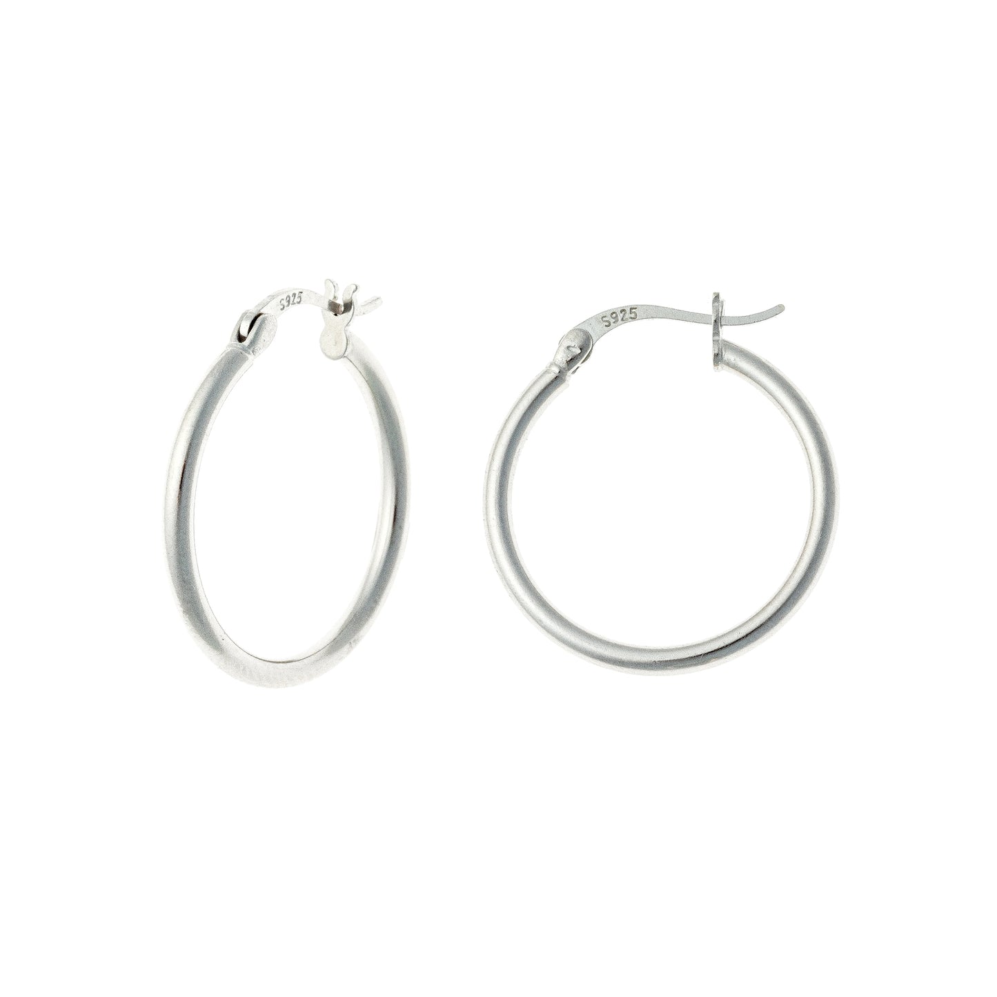 Aros con candado inglés en plata de ley