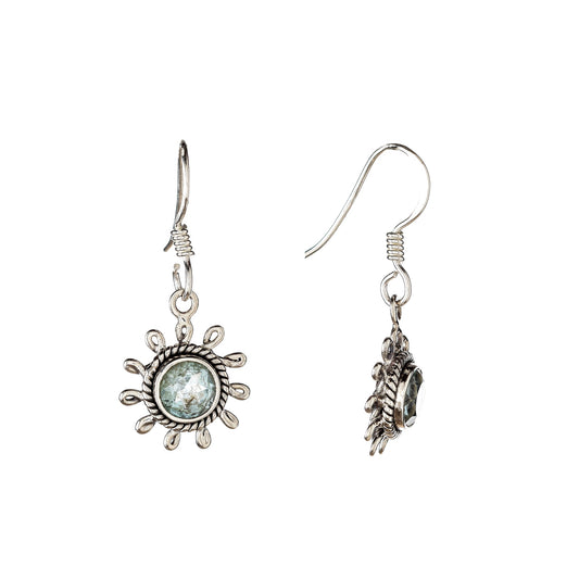 Sterling Silver Blue Topaz Drop Earrings
