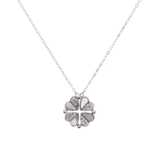 Sterling Silver Flower Necklace