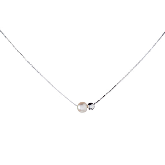 Sterling Silver Pearl Necklace