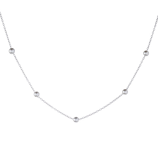 Sterling Silver Pearl Necklace