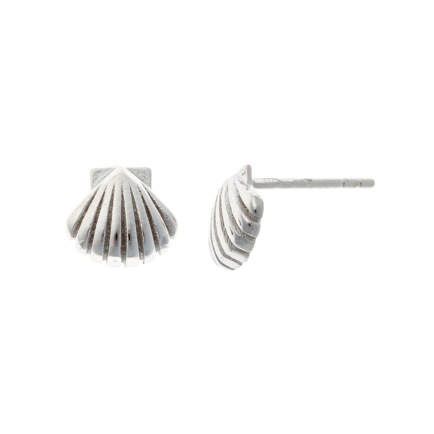 Sterling Silver Shell Studs