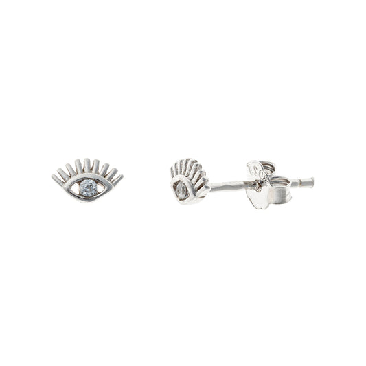 Sterling Silver Eye Glow Studs