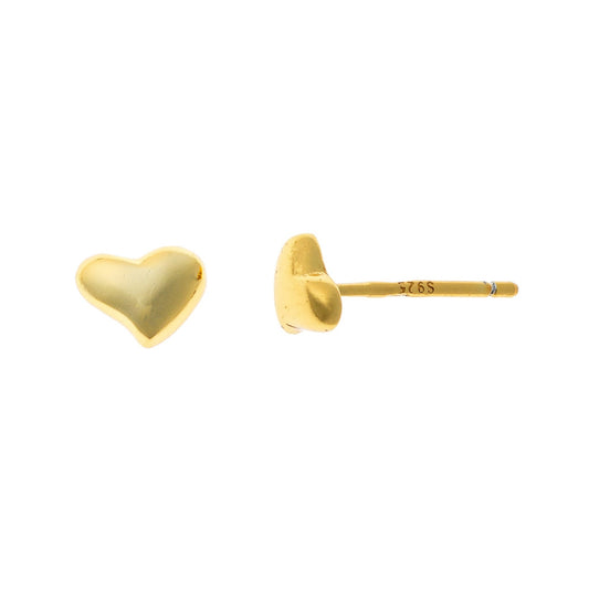 Sterling Silver Heart Studs