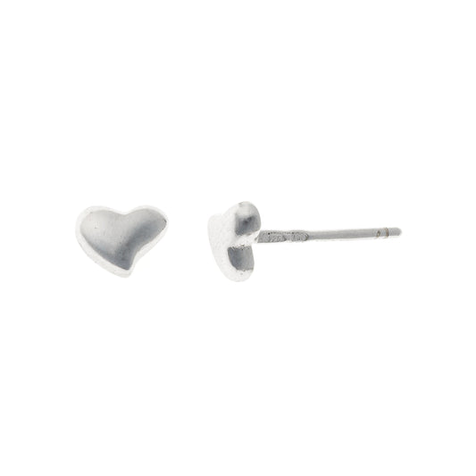 Sterling Silver Heart Studs
