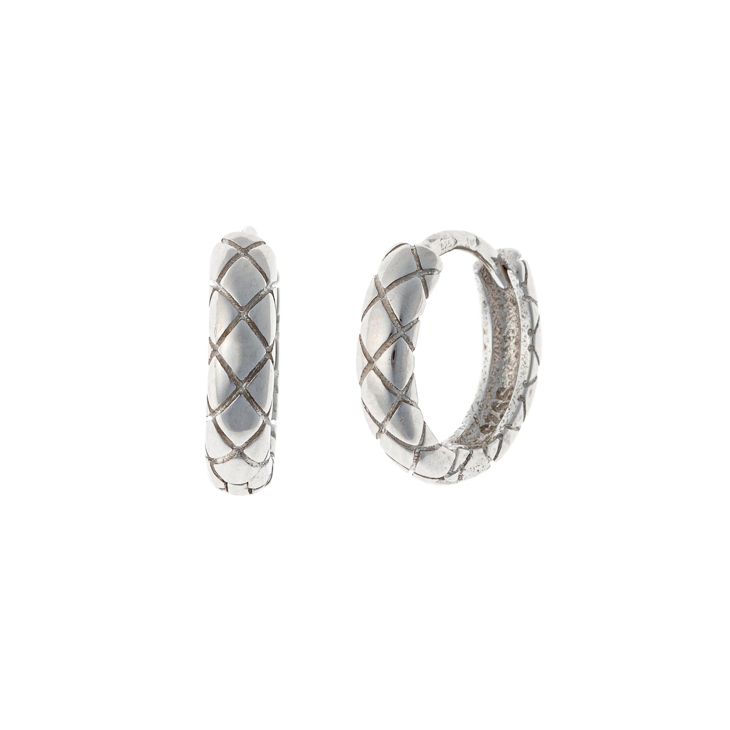Sterling Silver Ornamental Hoops
