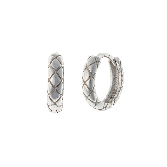 Sterling Silver Ornamental Hoops