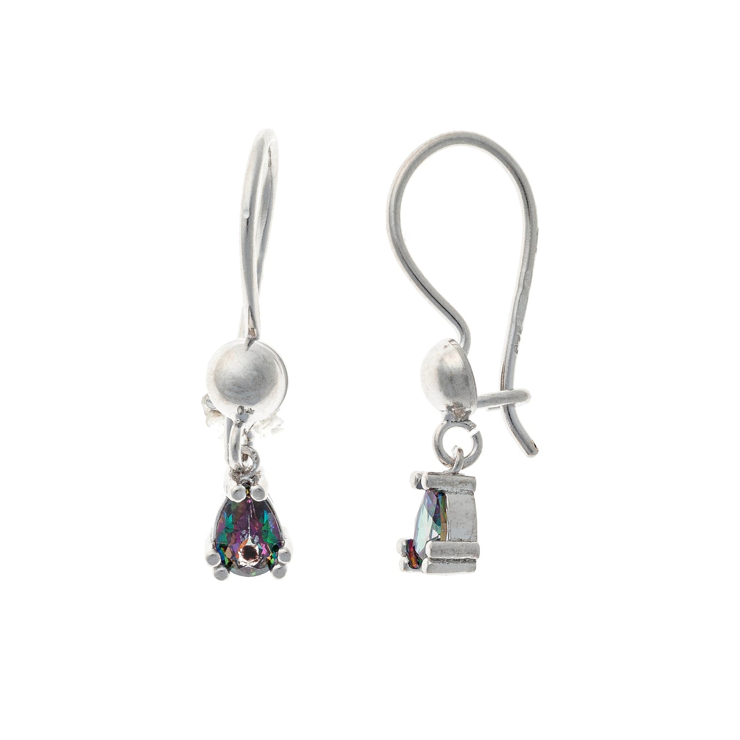 Sterling Silver Mystic Topaz Earrings
