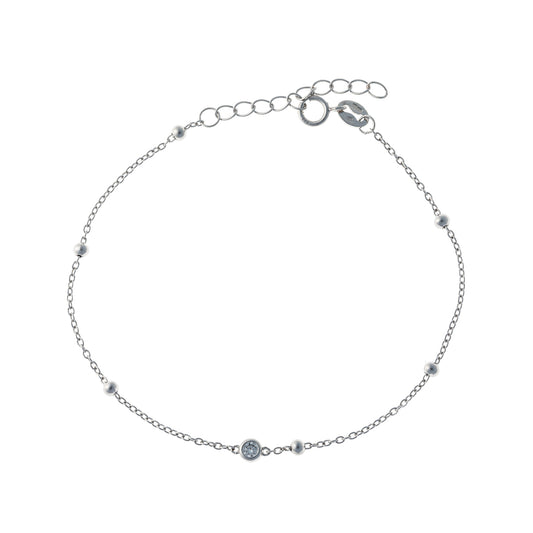 Sterling Silver CZ Bracelet