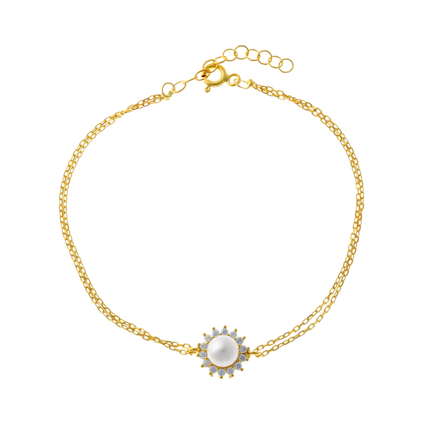 Sterling Silver Pearl Bracelet